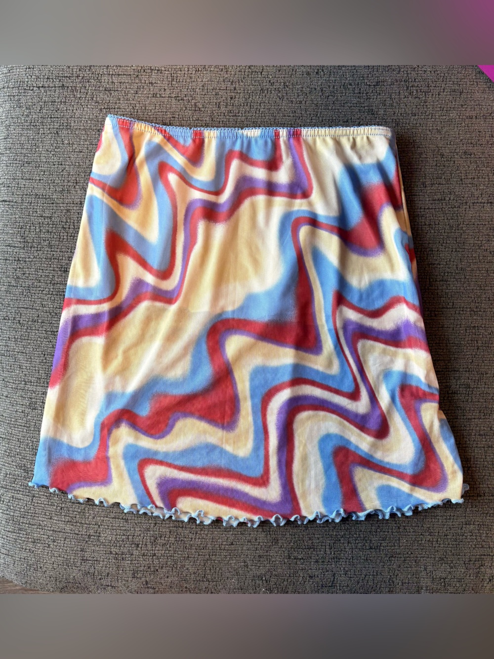UO | mesh marble print mini skirt SZ SMALL